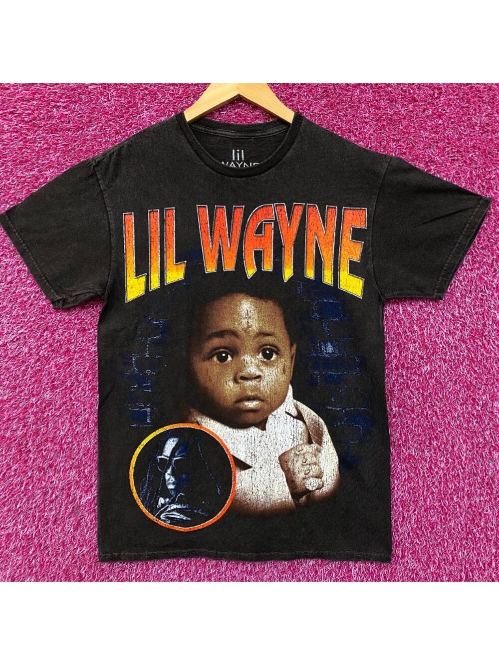 Lil Wayne Tha Carter III Double Sided Tracklist T-shirt size Medium